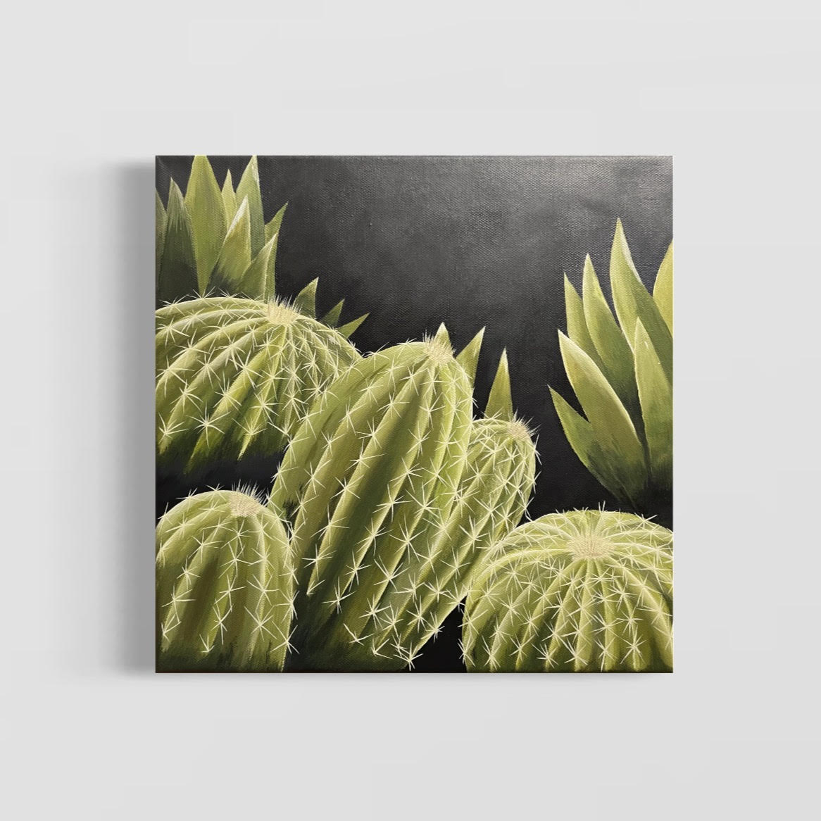 Cacti Painting - Reaching for Sun