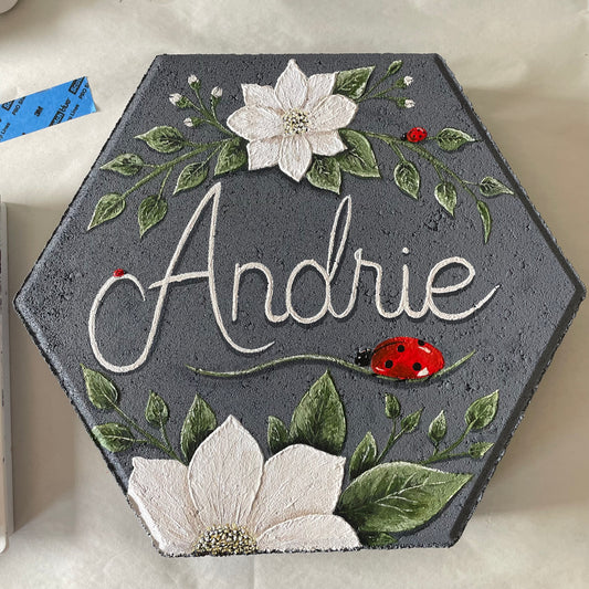 Floral Name Stone